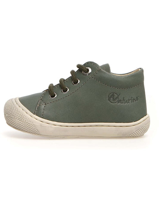 Naturino Leather First Walker Shoes "Cocoon" Dark Green Kids