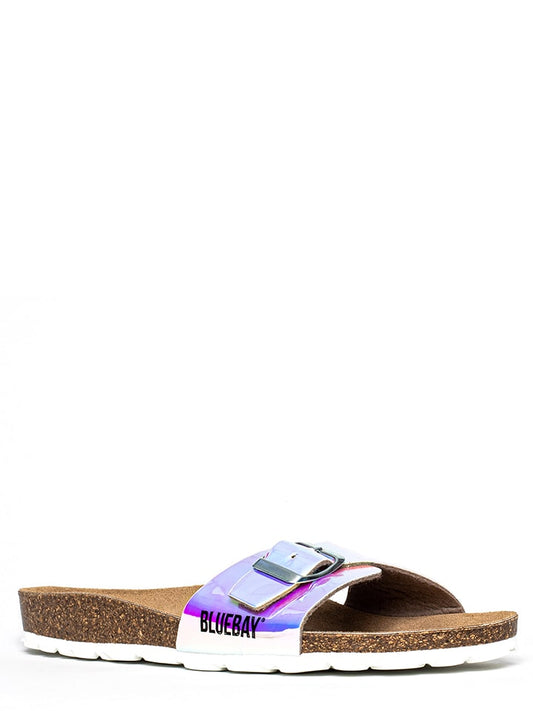 Bluebay Mules "Itagu" Silver / Multicolour Women