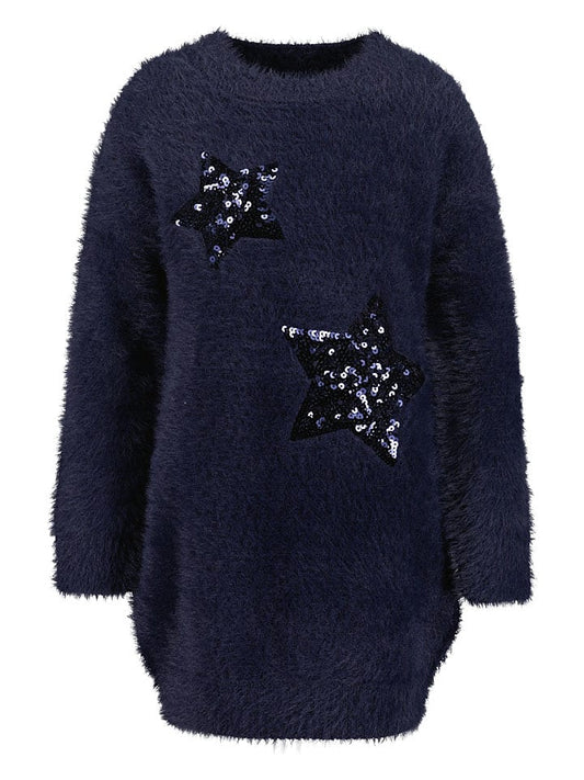 Blue Seven Knitted Dress Navy Kids