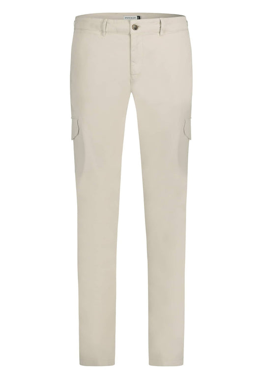 State of Art Trouser NAVIGATOR stretch chinos with side pockets Off-White (OA422E027-A11) Men