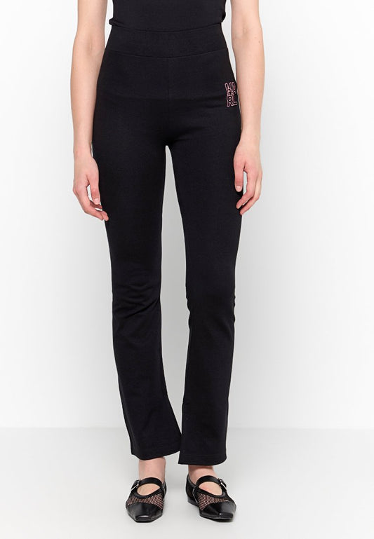 SOLID KNITTED TROUSERS Women