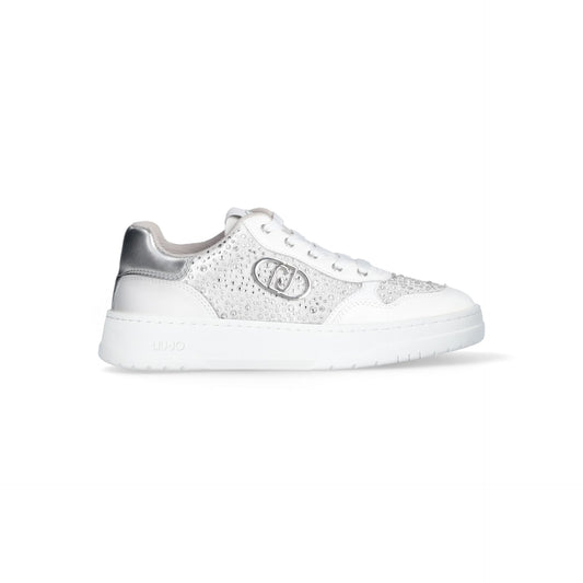 ME 03 - SNEAKER CALF LEATHER/SATIN/S WHITE/SILVER Women