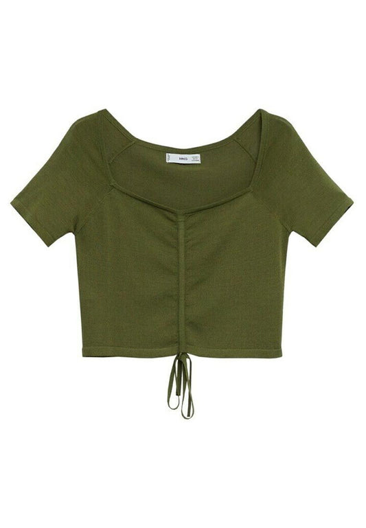 Mango Draped crop top (M9121E3Z3-N11) Women