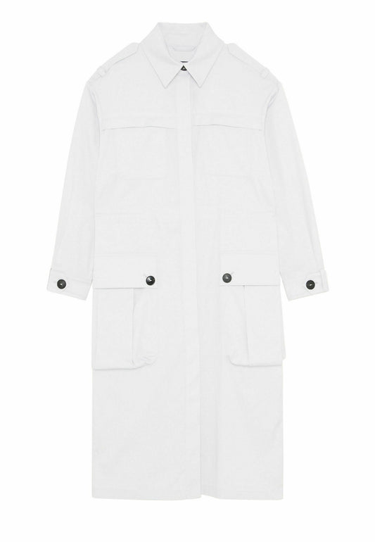 Patrizia Pepe Long sleeved raincoat Grey (P1421U072-C11) Women