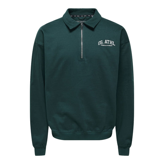 Only & Sons Rugby Half Zip Sweater (22033118-PONDEROSAPI) Men