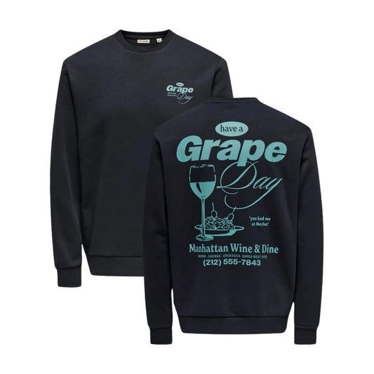 Only & Sons Alfresco Crew Neck Sweater (22035625-BLACKGRAPE) Men