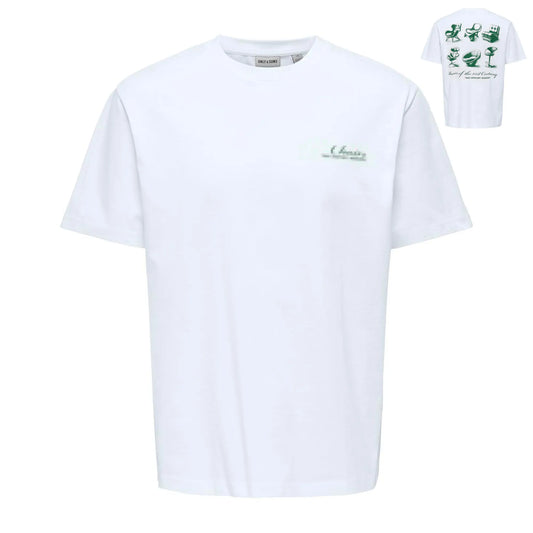 Only & Sons Fred Life Relaxed Print Shirt (22038836-BRWHTCHAIRS) Men