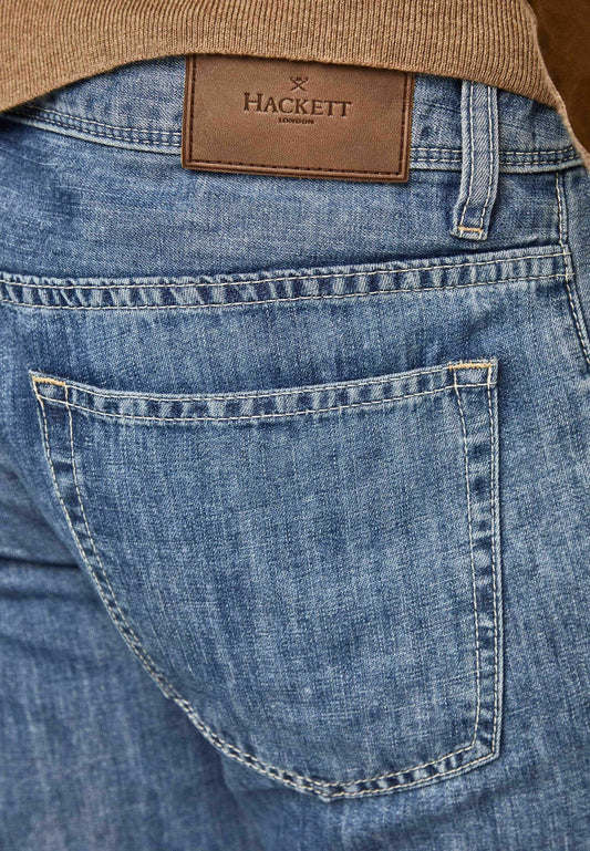 Hackett London jeans LINEN DENIM Blue Denim (HT622G01R-K11) Men