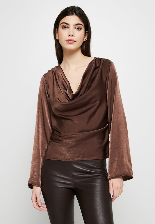 BLOUSE - OPEN NECKLINE FEM WOV PL100 Women