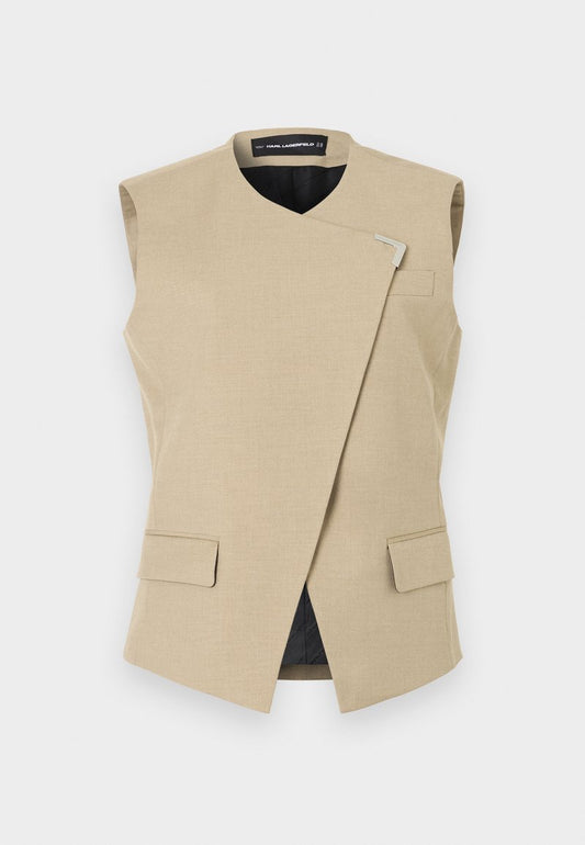 Karl Lagerfeld Metal Detail Waistcoat (B1W14007) Women