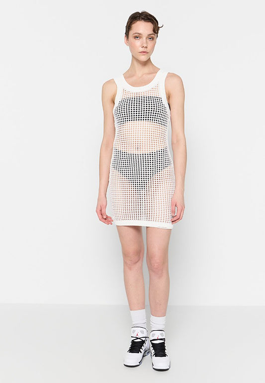 Jordan W J AIR JRD KNIT DRESS White (ZZO373D57-A00) Women