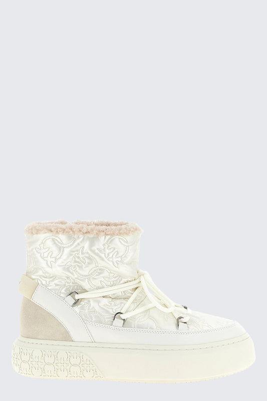 YOKO 19 - MID SNEAKER MONOGRAM NYLON/LINING FUR YOGURT Women