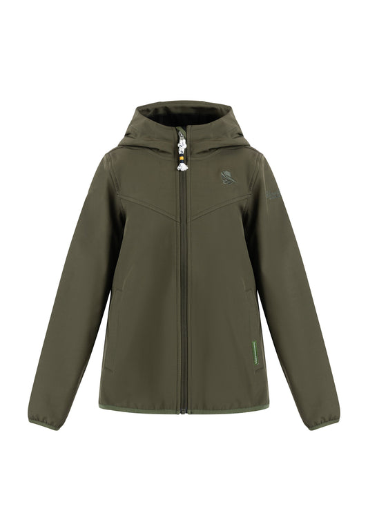 Schmuddelwedda Softshellblouson - recyceltes Material dark green (WD224L006-M11) Kids