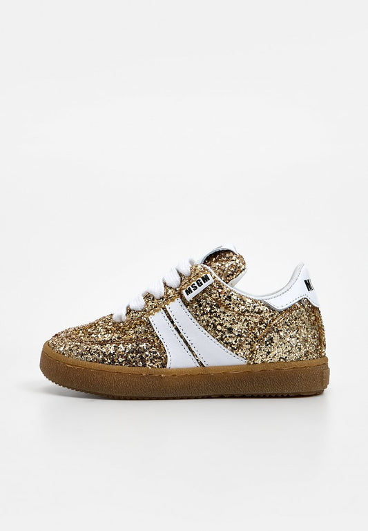 GLITTER LACE-UP LOW RETRO SNEAKERS Girls