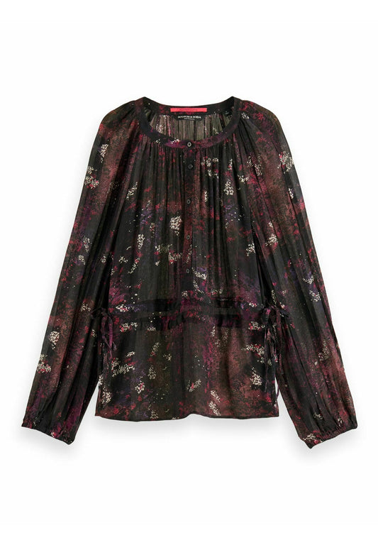 Scotch & Soda Lightweight double-tie blouse (SC321E0IV-T11) Women
