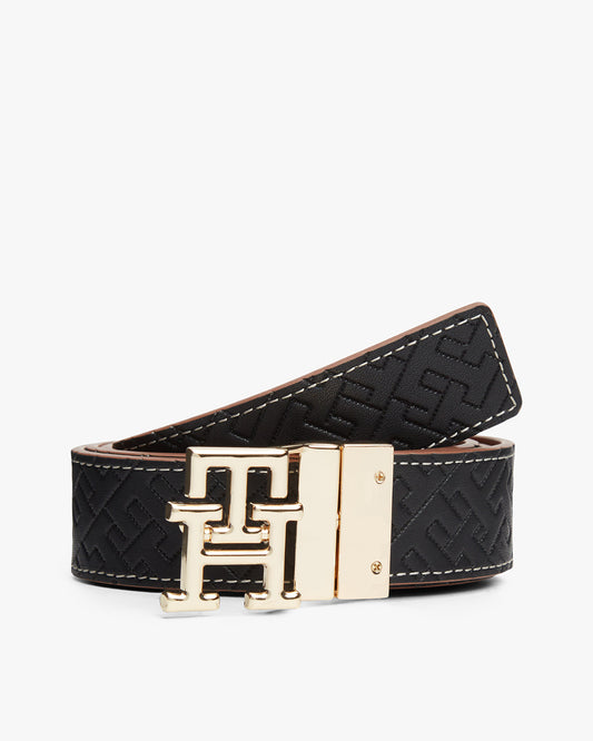 Tommy Hilfiger Belt Black Mono / Cognac (425219) Women