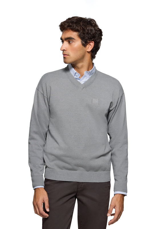 KENDRICK V NECK GRAY_VIGORE (44010) Men