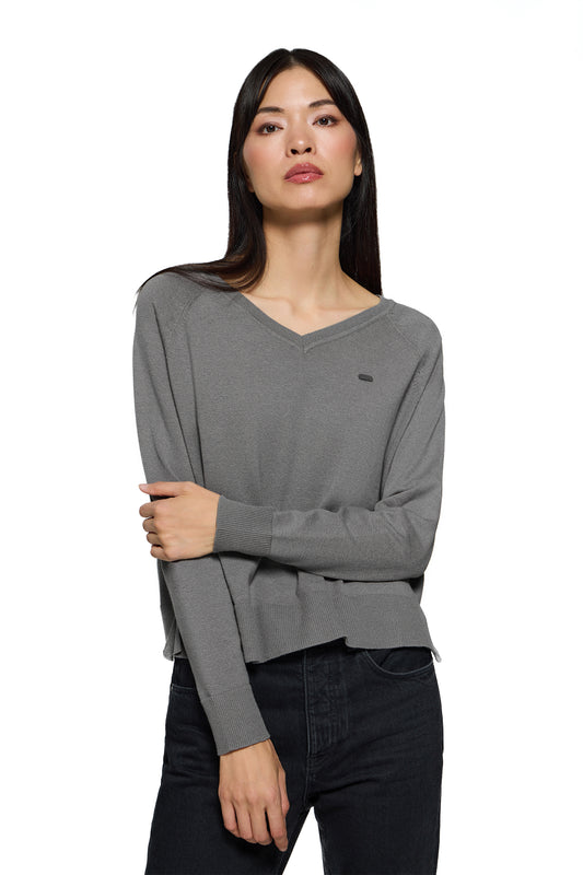 KATNISS V NECK GRAY_VIGORE (44033) Women