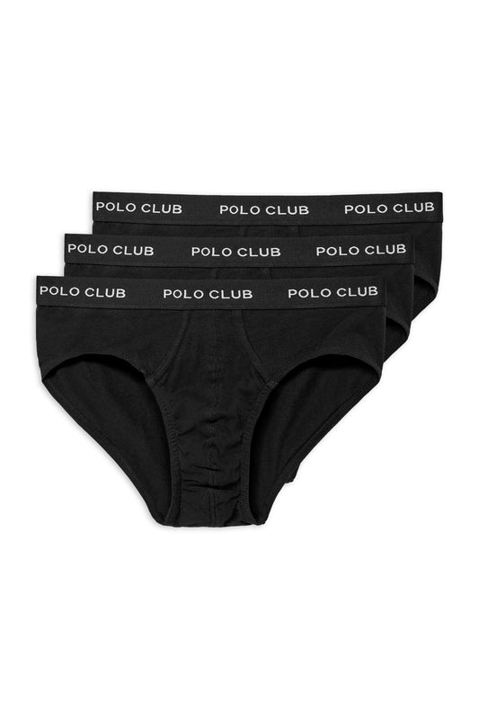 PACK - 3 SLIPS UNDERPANTS PC [B-B-B] BLACK (44035) Men