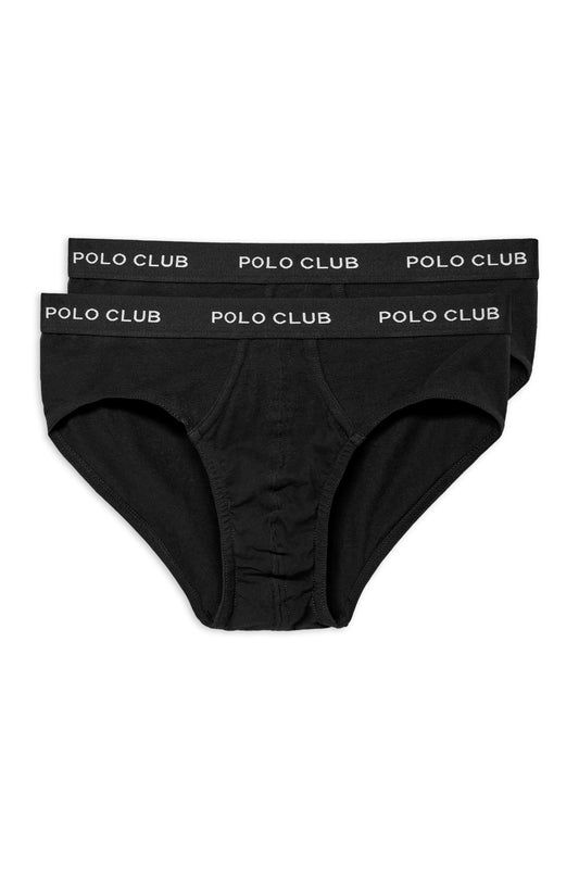 PACK - 2 SLIPS UNDERPANTS PC [B-B] BLACK (44039) Men