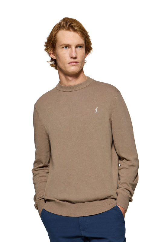 RIGBY GO U NECK LIGHT_BROWN (44238) Men