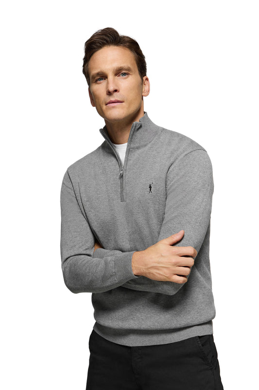 RIGBY GO ZIPPER NECK GRAY_VIGORE (44254) Men