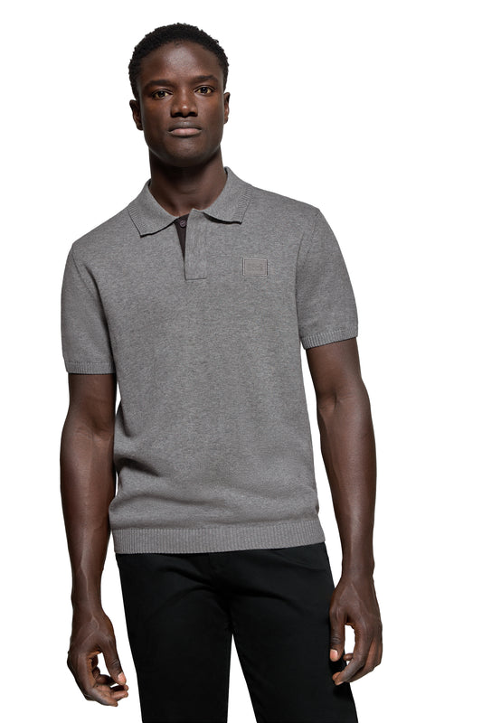 BLOCK PATCH POLO SS GRAY_VIGORE (44302) Men