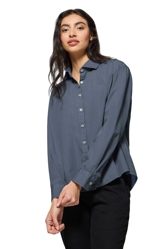 BLOCK PC W LOOSE DENIM_BLUE (44474) Women