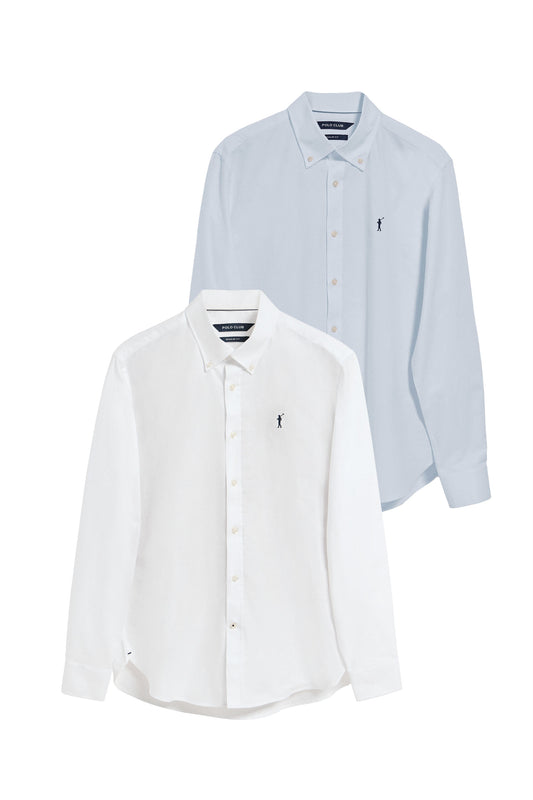 PACK 2 - RIGBY GO SHIRT OXFORD [SB-W] MULTICOLOR (44499) Men