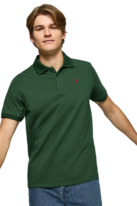 RIGBY GO POLO MC SS BOTTLE_GREEN (44508) Men