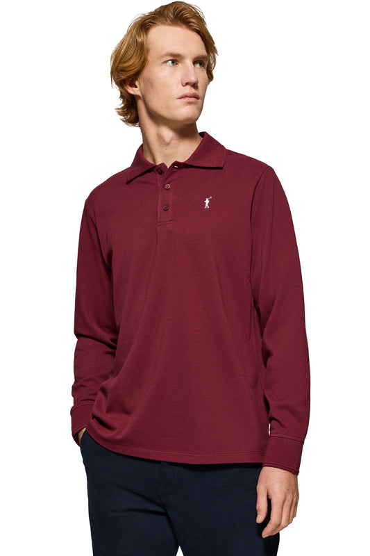 RIGBY GO POLO ML SS GARNET (44524) Men