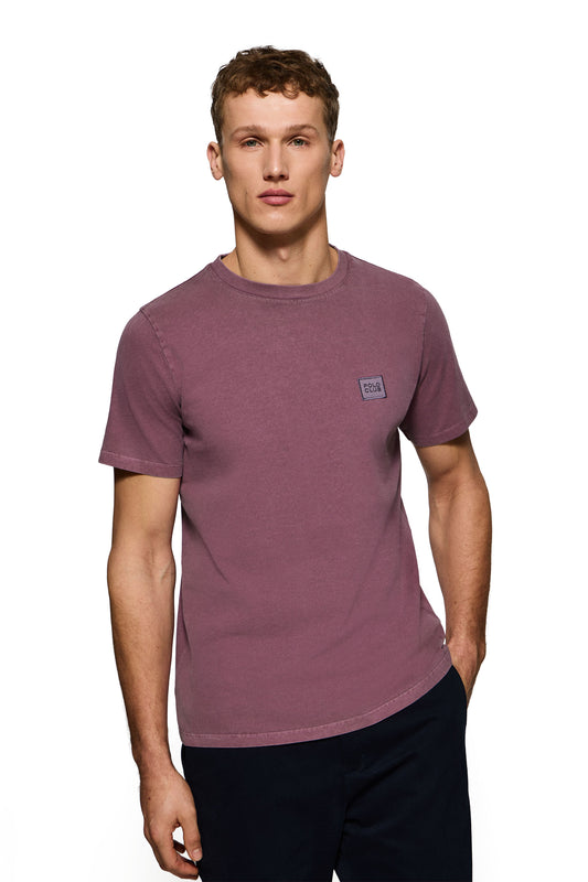 TWILL PATCH TSHIRT GD SS PLUM (44556) Men