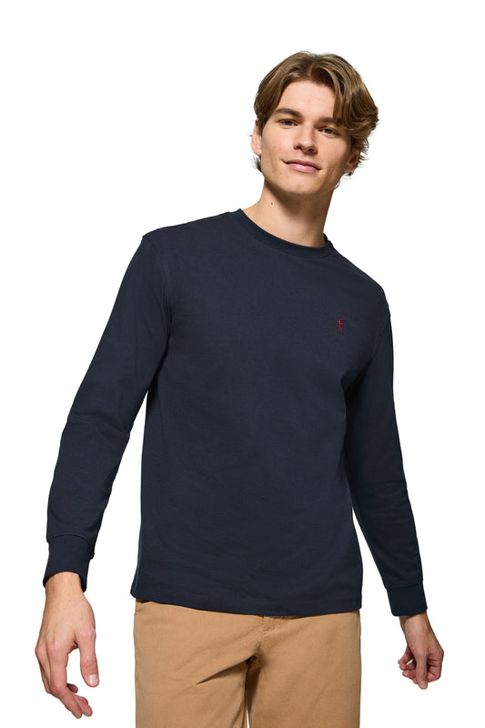 RIGBY GO TSHIRT LS NAVY (44592) Men