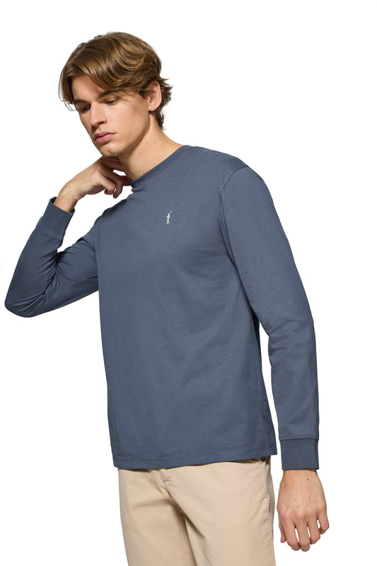 RIGBY GO TSHIRT LS DENIM_BLUE (44594) Men