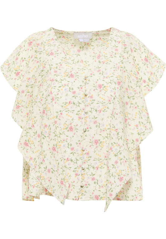 usha Blouse Top Off-White (1US21E0F0-A11) Women