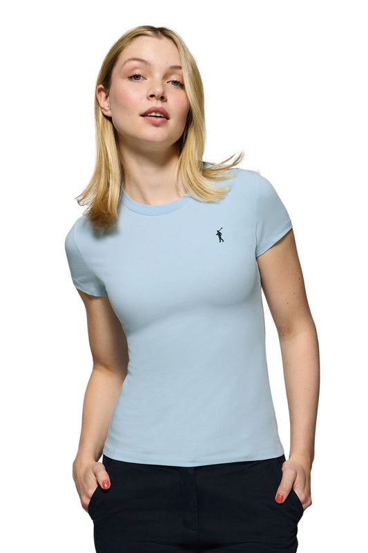 RIGBY GO W TSHIRT SS BABY_BLUE (44614) Women