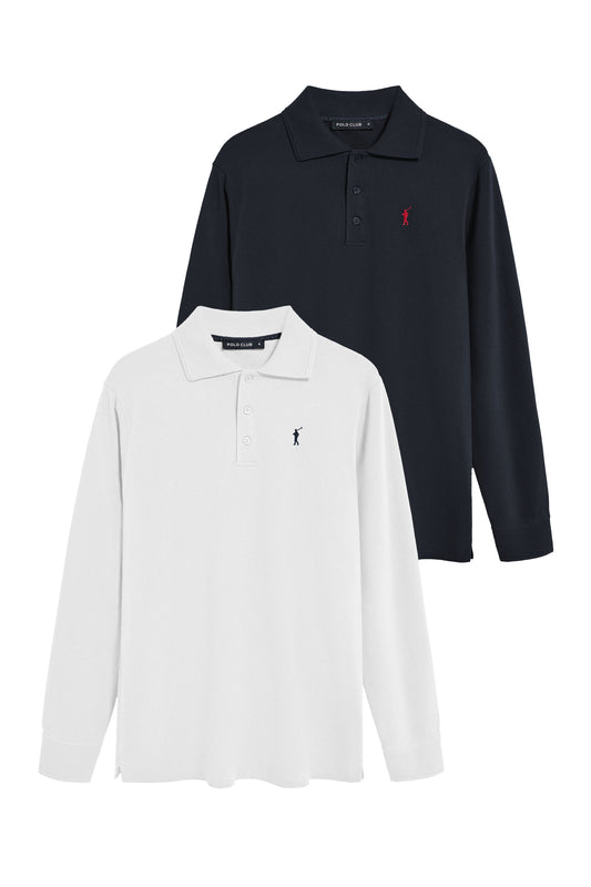 PACK 2 - RIGBY GO POLO ML SS [N-W] MULTICOLOR (44649) Men