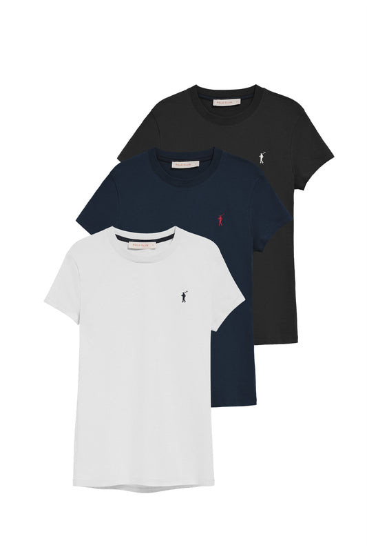 PACK 3 - RIGBY GO W TSHIRT SS [N-W-B] MULTICOLOR (44657) Women