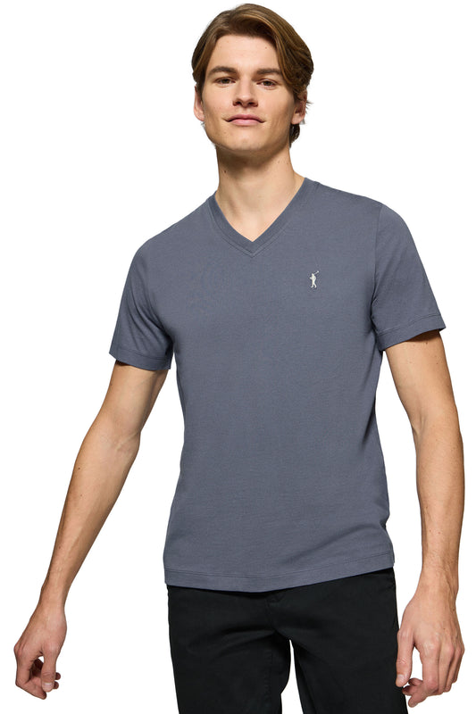 RIGBY GO T-SHIRT V IM DENIM_BLUE (44702) Men