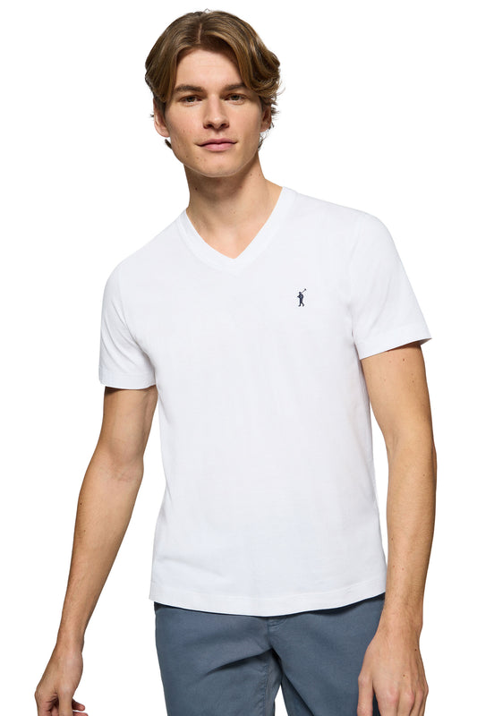 RIGBY GO T-SHIRT V IM WHITE (44703) Men