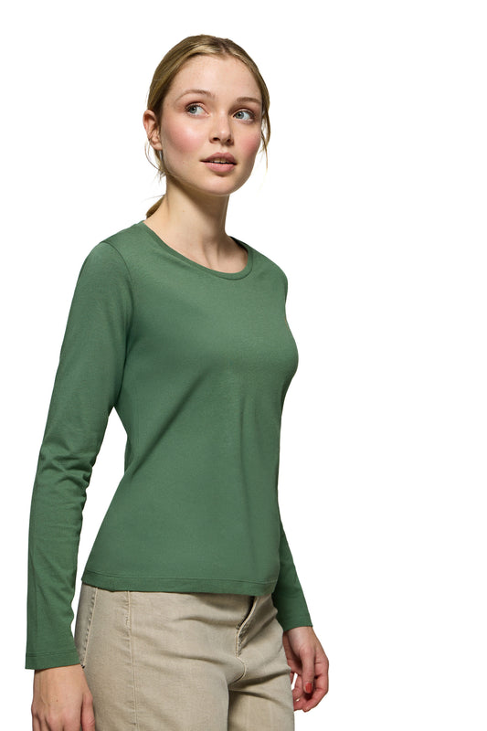 RIGBY GO W TSHIRT LS IM GREEN_LODEN (44805) Women