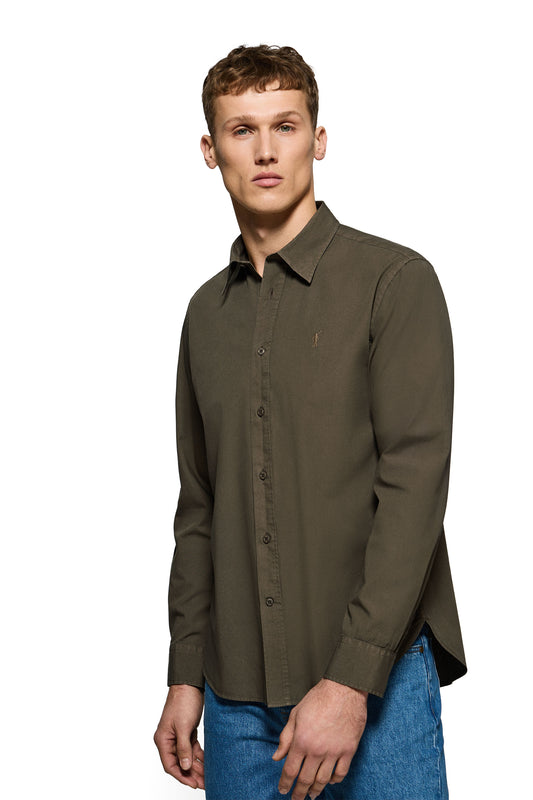 RIGBY GO SHIRT POPLIN GD DARK_GREEN (44880) Men
