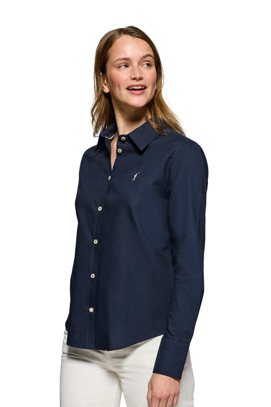 RIGBY GO W SHIRT OXFORD VN NAVY (44904) Women