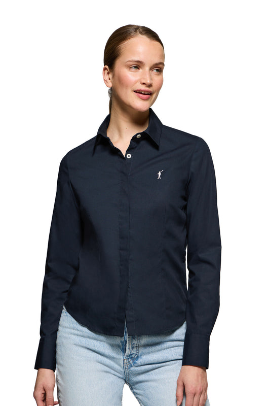 RIGBY GO W SHIRT POPLIN VN NAVY (44911) Women