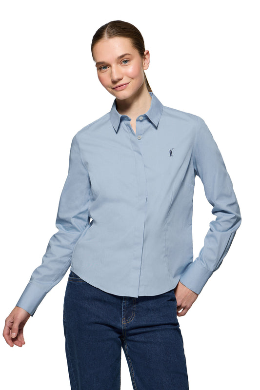 RIGBY GO W SHIRT POPLIN VN SKY_BLUE (44914) Women