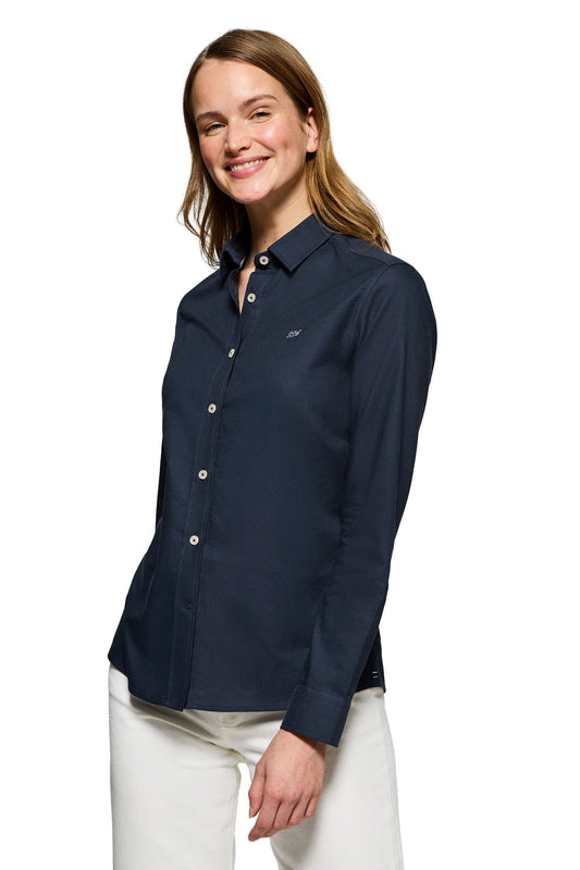 BLOCK W SHIRT OXFORD NAVY (44917) Women