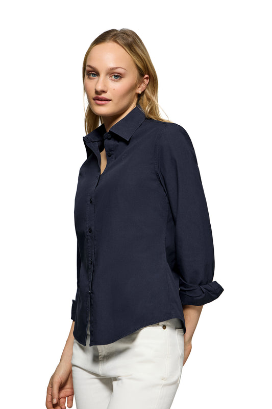 PC MONOGRAM W SHIRT POPLIN GD NAVY (44921) Women