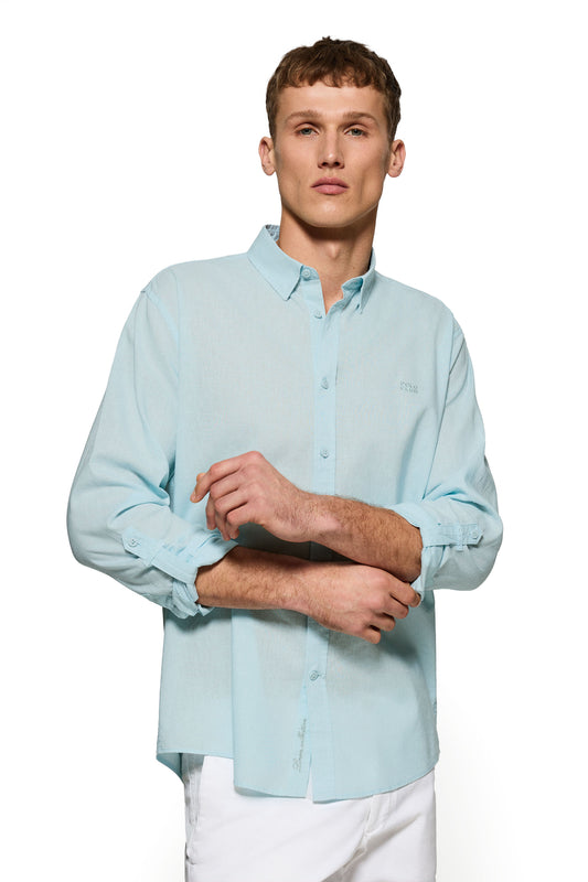 BLOCK SHIRT CL AQUAMARINE (44944) Men