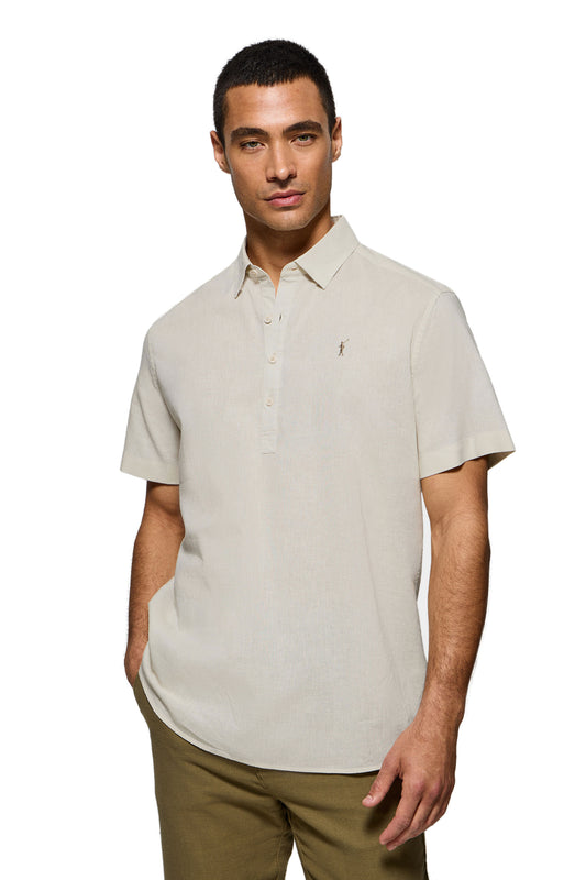 RIGBY GO POLO NECK SHIRT CL CREAM (44980) Men