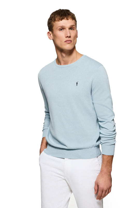 RIGBY GO U NECK VN BABY_BLUE (44985) Men